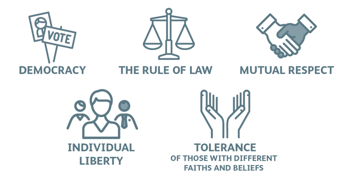 British Values image button
